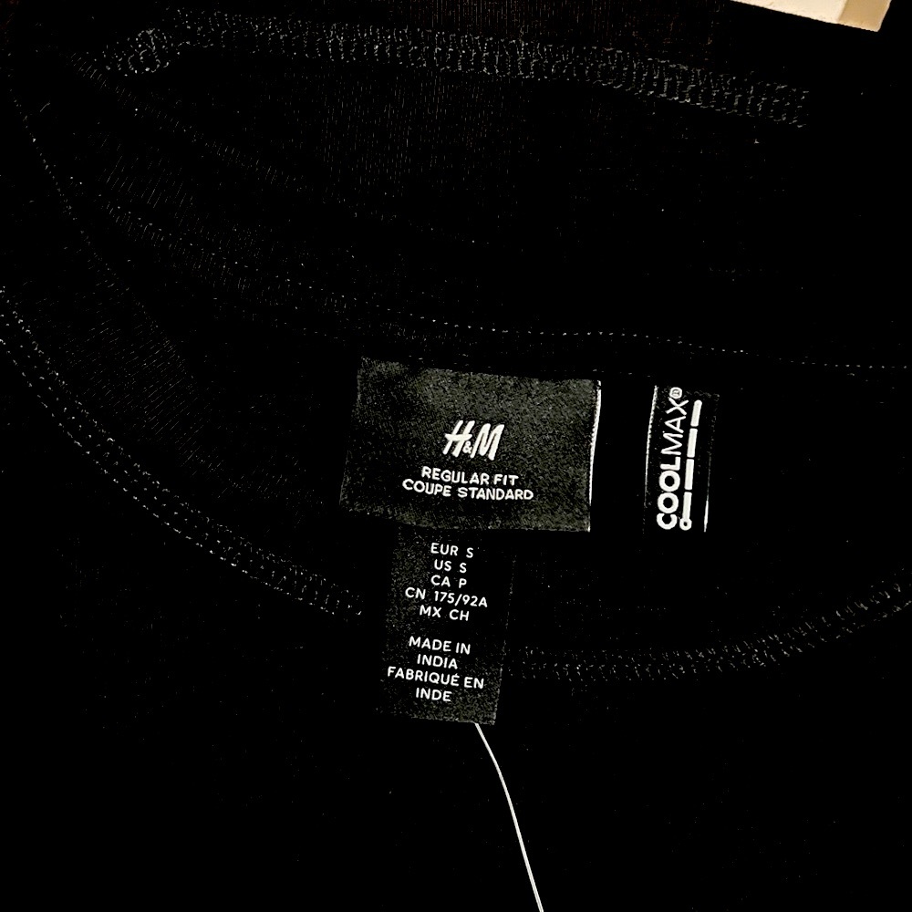 H&M COOLMAX Sleeveless Shirt Mens size Small - Picture 2 of 2